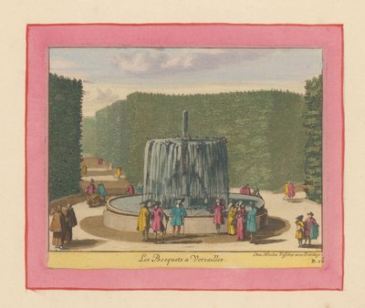 Brunnen in den Bosketten der Gärten von Versailles door Willem Swidde