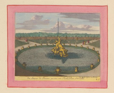 Amorbrunnen in den Gärten von Versailles door Willem Swidde