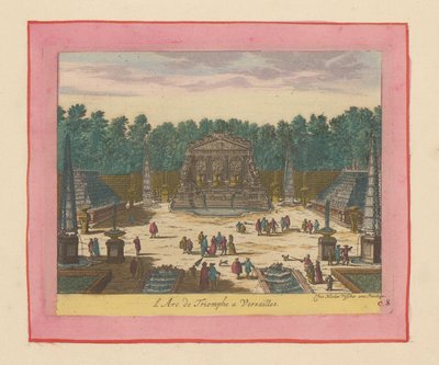 Triumphbogen in den Gärten von Versailles door Willem Swidde