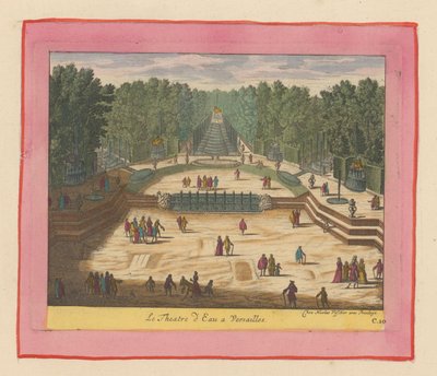 Wassertheater in den Gärten von Versailles door Willem Swidde