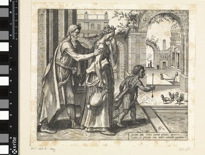 Verdrijving van Hagar en Ismaël Geschiedenis van Hagar en Ismaël (serie) door Willem Thibaut