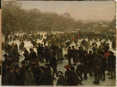 Schaatsen in Haagse Bos door Willem Tholen