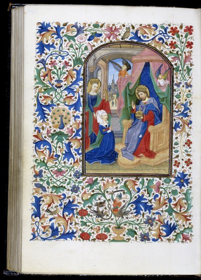Besitzer von der heiligen Katharina Christus vorgestellt door Willem Vrelant