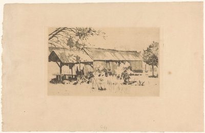 Bijgebouw in de natuur op Java door Willem Arnoldus Witsen