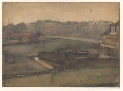 Gezicht bij het Oosterpark te Amsterdam door Willem Arnoldus Witsen