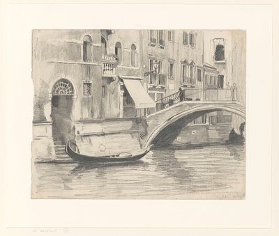 Gezicht in Venetië door Willem Arnoldus Witsen