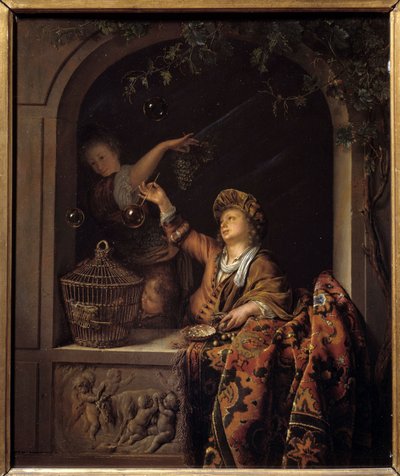 Zeepbellen door Willem Van Mieris
