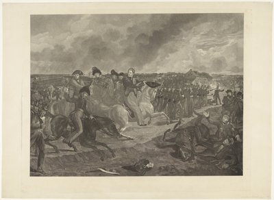 Prins van Oranje in de slag bij Quatre-Bras, 1815 door Willem van Senus