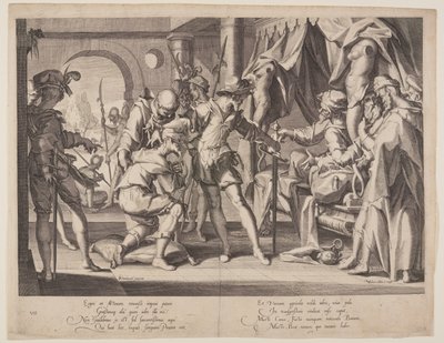 Graaf Willem die onthoofding toestaat, plaat 7 uit Thrones of Justice (Thronus Iustitiae) door Willem van Swanenburgh