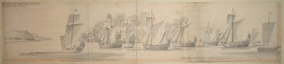 De overtocht van Mary van Modena van Calais naar Dover, 21 november / 1 december 1673 door Willem van de the Elder Velde