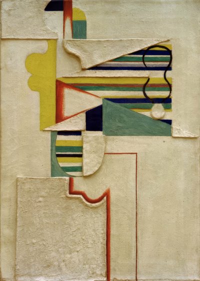 Figuur met strepen door Willi Baumeister