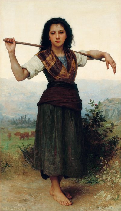 Het Kleine Herderinnetje door William-Adolphe Bouguereau