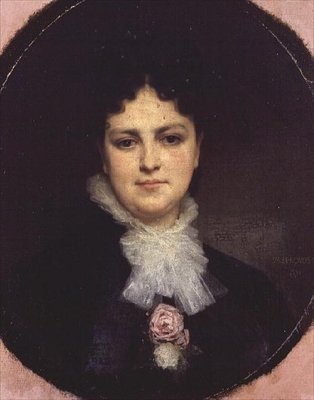 Portret van Miss Addison Head of San Francisco door William Adolphe Bouguereau