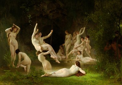 Het Nymfaeum door William-Adolphe Bouguereau