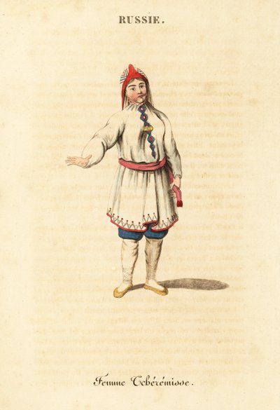 Zomerkleding van een Mari-vrouw door William (after) Alexander
