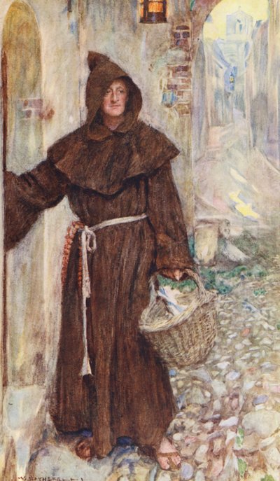 Romeo en Julia van Shakespeare: Act II, Scene III door William (after) Hatherell
