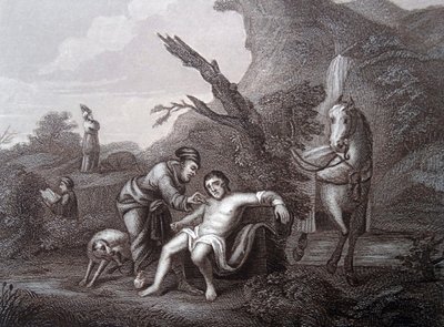De Barmhartige Samaritaan door William (after) Hogarth