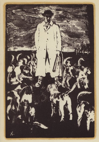 Illustratie voor Herinneringen van een vossenjager door Siegfried Sassoon door William (after) Nicholson