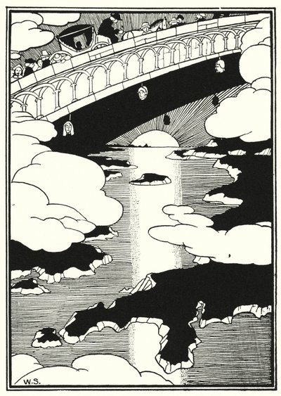Illustratie voor de avonturen van Baron Munchausen door William (after) Strang