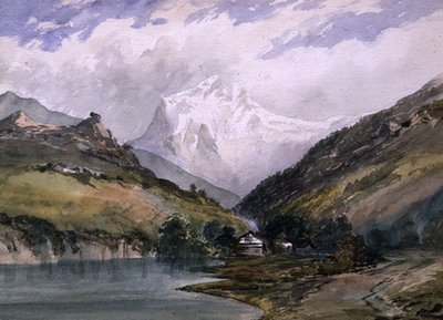 Wetterhorn, Berner Oberland door William (circle of) Callow