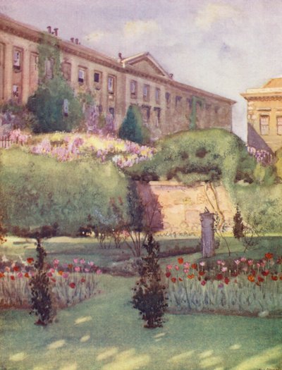 Worcester College vanuit de tuin van de provoost door William Ainsworth Wildman