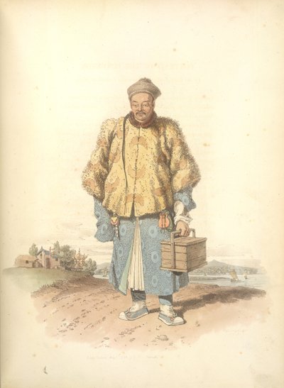 Portret van de leverancier door William Alexander
