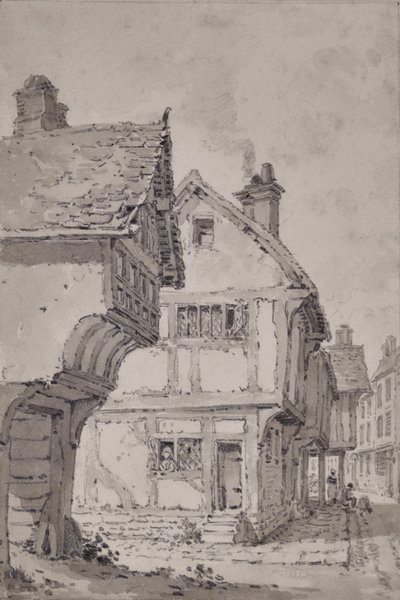 Straatscène door William Alexander