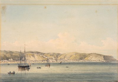 De stad Valparaiso aan de kust van Chili door William Alexander