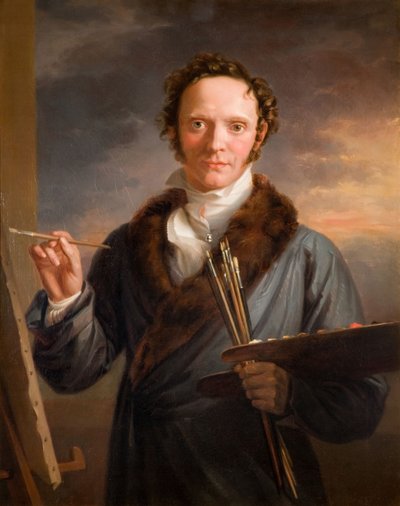 Portret van de Kunstenaar Zelfportret, 1813-14 door William Armfield Hobday