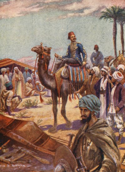 Illustratie voor het leven van generaal Gordon (kleurenlitho) door William B. Robinson