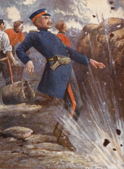 Illustratie voor het leven van generaal Gordon (kleurenlitho) door William B. Robinson
