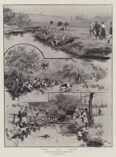Een Dag met de Culmstock Otter Honden door William Barnes Wollen