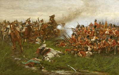 De 28e (1e Gloucestershire Regiment) bij Waterloo door William Barnes Wollen
