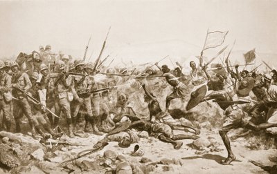 De slag bij Abu Klea, 17 januari 1885, illustratie uit 
