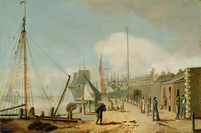 Uitzicht op het zuideinde, Hull door William Barton