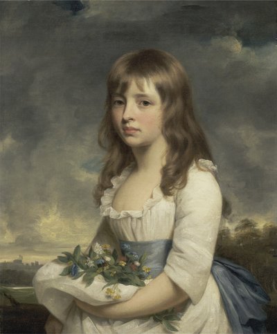 Portret van een meisje, c.1790 door William Beechey