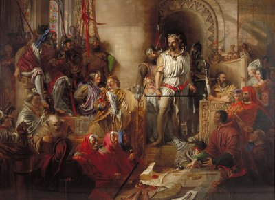Het proces van Sir William Wallace in Westminster door William Bell Scott