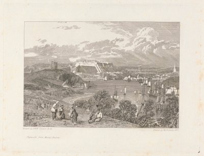 Plymouth, vanaf Mount Batten door William Bernard Cooke