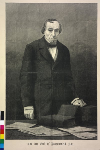 Benjamin Disraeli door William Biscombe Gardner