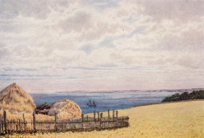 Uitzicht over Pegwell Bay vanaf de Ramsgate-kant door William Biscombe Gardner