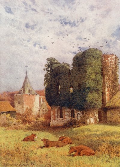 Otford Kasteel en Kerk door William Biscombe Gardner