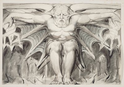 Een Vernietigende Godheid door William Blake