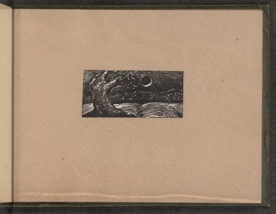 Verwoeste boom en platgewalste gewassen door William Blake