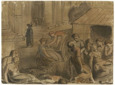 De Grote Londense Pest door William Blake