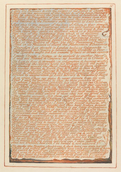 Jeruzalem, Plaat 10, In de ovens.... door William Blake