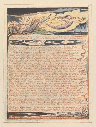 Jeruzalem, Plaat 45, Bath, Genezing Stad!.... door William Blake