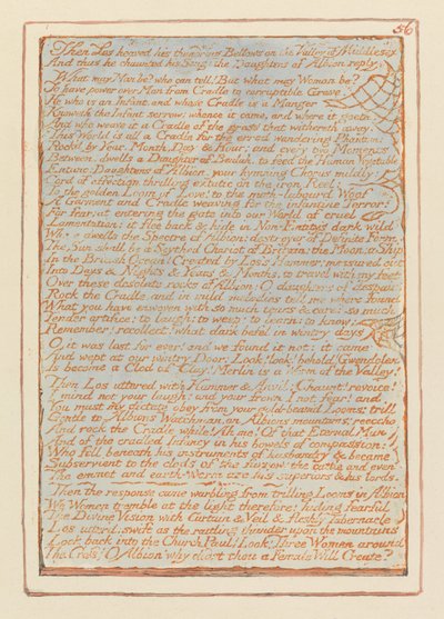 Jeruzalem, Plaat 56, Toen Los hees.... door William Blake
