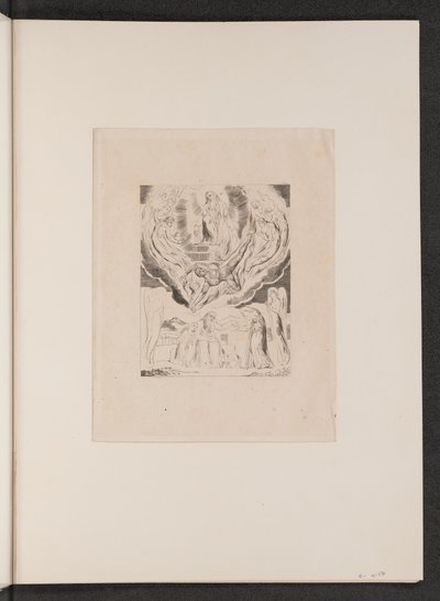 Satan vertrekt uit de aanwezigheid van de Heer door William Blake