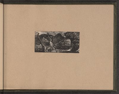 Herder verjaagt wolf door William Blake