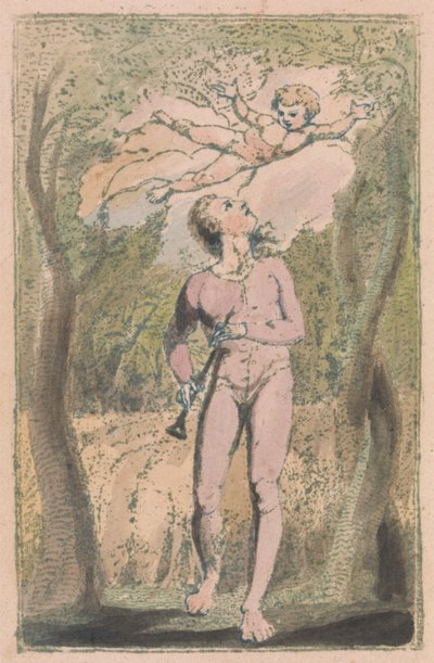 Songs of Innocence and of Experience, Plaat 1, Innocence Frontispice (Bentley 2) door William Blake